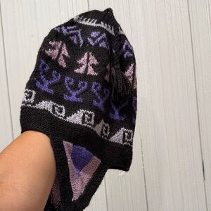 Black and Purple Patterned Women's Hat